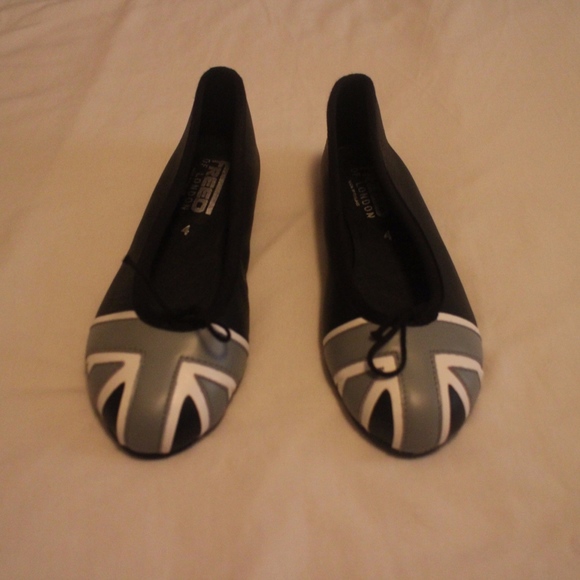 New Freed of London Ballet Flat Black r Sz UK 4 US - Picture 1 of 3